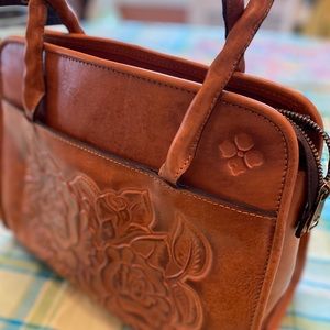 Patricia Nash Paris Large Satchel, Excellent Pre-owned